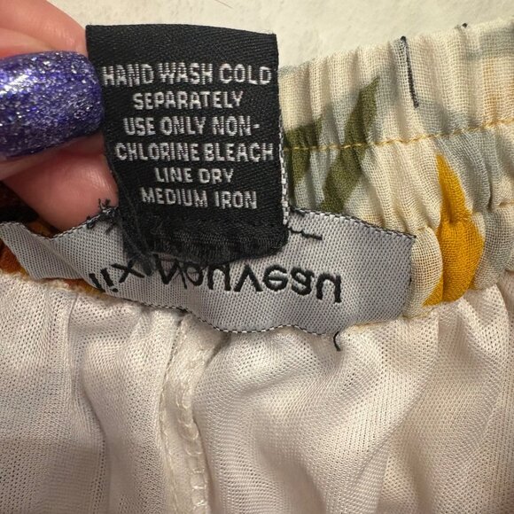 Mix Nouveau Womens Bohemian Tropical Maxi Skirt Elastic Waist Lightweight Size M - Picture 6 of 8